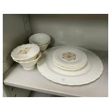 Vintage Floral Ceramic Dinnerware Set