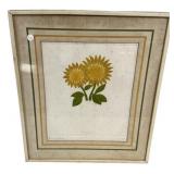 29"h., 24"w Clay Sunfloower 38/99 Waterclor