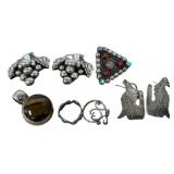 Sterling Silver 2.000 ozt. Jewelry Lot 7 Pieces