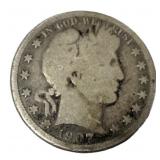 1907 Barber Half Dollar Silver Coin
