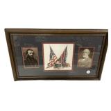 Framed Civil War Grant & Lee Prints