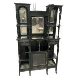 Victorian Ebonized Etagere Cabinet