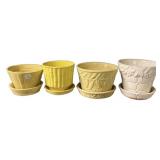 McCoy Pottery Planters Set of 4