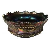 Carnival Glass Grape & Cable Bowl