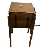 Antique Oak Butter Churn on Legs
