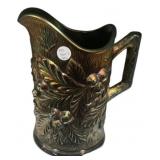 Carnival Glass Acorn & Oak Leaf Pitcher