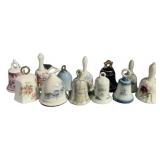 Collection of 11 Porcelain Bells