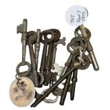 Antique Iron Skeleton Keys Collection