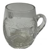 Signed Waterford Crystal Mug with Heraldic Crest