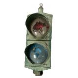 Vintage Two-Light Traffic Signal