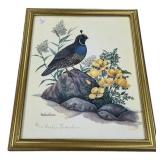12.5"w x 15.5"h Anne Worsham Richardson Quail Pr