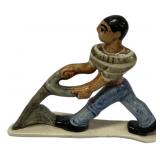Shearwater  Ceramic Figurine Man Tilling