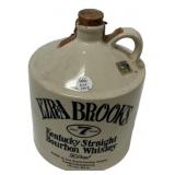 Ezra Brooks Bourbon Whiskey Ceramic Jug