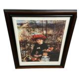 26"w., 32.5"h., Renoir Two Sisters on the Terrac