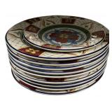 HD Designs Italian Style Ceramic Dinner Plates Set