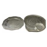 Pewter Serving Trays Pair