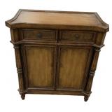 Carved Wood Console Cabinet