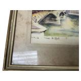 11.5"w., 15.5" h., Paris Tour Eiffel Watercolor