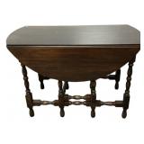 Walnut Gate-Leg Drop-Leaf Table