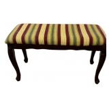 Queen Anne Style Upholstered Bench