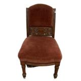 Victorian Carved Walnut Side Chair