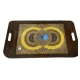 17.5"w Butterfly Wing Art Serving Tray