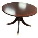 Round Mahogany Pedestal Dining Table