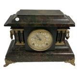 Victorian Faux Marble Mantel Clock