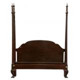 Mahogany Four-Poster Bed Headboard and Footboard.