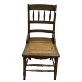 Victorian Cane Seat Spindle Back Chair