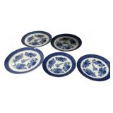 Mottahedeh Blue & White Transferware Plates Set of