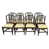 Set of 8 Sheraton Style Dining Chairs