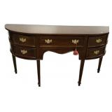 Mahogany Demilune Sideboard Buffet