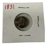 1831 Capped Bust Half Dime Silver