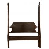 Mahogany Four-Poster Bed Frame