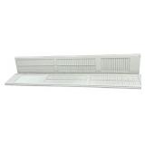 Pair White Louvered Window Shutters
