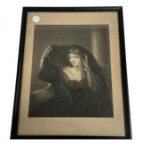 15"h 11"w Engraving Olivia Twelfth Night Leslie