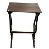 Victorian Lyre Base Side Table