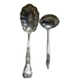 2.040 ozt Sterling Serving Spoon and Cream Spoon