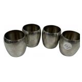 Set of 4 Stainless Steel Tumblers