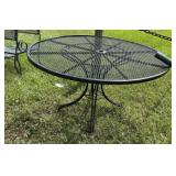 Round Wrought Iron Patio Table