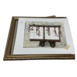 12"h., 16"w Watercolor Painting Horse Tack Room