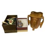 Ceramic Mug & Cloisonne Egg Ornaments