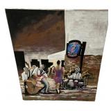 29"h., 24"w Ground Zero Blues Club Painting