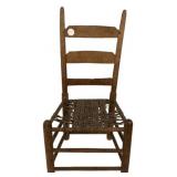 Antique Shaker-Style Ladderback Chair