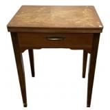 Vintage Wood Sewing Machine Cabinet