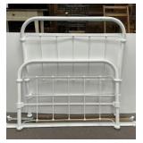 Retake Photo Antique White Iron Bed Frame