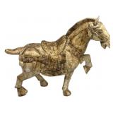 Carved Bone Overlay Tang Horse Figure