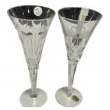 Waterford Crystal Champagne Flutes Pair