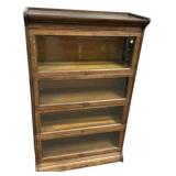 Oak 4-Section Barrister Bookcase